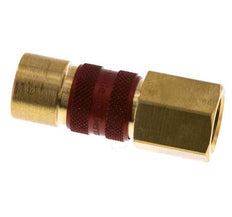 Brass DN 5 Red-Coded Air Coupling Socket G 1/4 inch Female