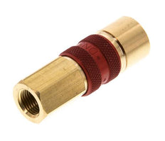Brass DN 5 Red-Coded Air Coupling Socket G 1/8 inch Female