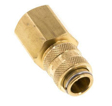Brass DN 5 Air Coupling Socket G 3/8 inch Female Double Shut-Off