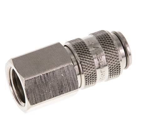 Nickel-plated Brass DN 5 Air Coupling Socket G 1/4 inch Female