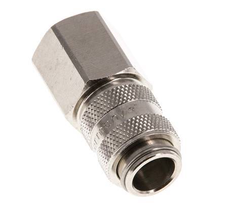 Nickel-plated Brass DN 5 Air Coupling Socket G 1/4 inch Female