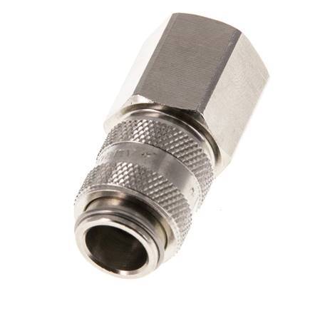 Nickel-plated Brass DN 5 Air Coupling Socket G 1/4 inch Female