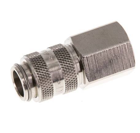 Nickel-plated Brass DN 5 Air Coupling Socket G 1/4 inch Female