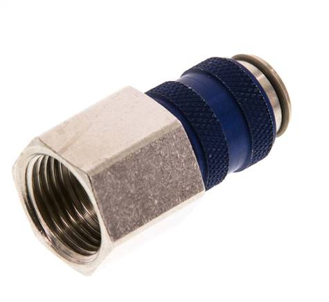 Nickel-plated Brass DN 5 Blue Air Coupling Socket G 3/8 inch Female