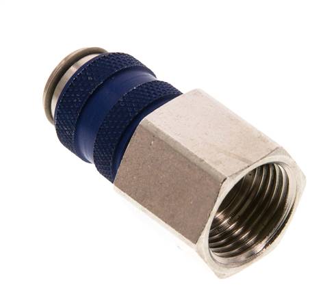 Nickel-plated Brass DN 5 Blue Air Coupling Socket G 3/8 inch Female