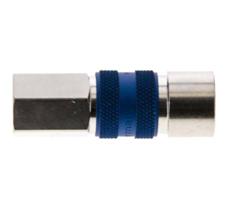 Nickel-plated Brass DN 5 Blue-Coded Air Coupling Socket G 1/8 inch Female