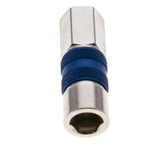 Nickel-plated Brass DN 5 Blue-Coded Air Coupling Socket G 1/8 inch Female