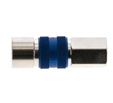 Nickel-plated Brass DN 5 Blue-Coded Air Coupling Socket G 1/8 inch Female