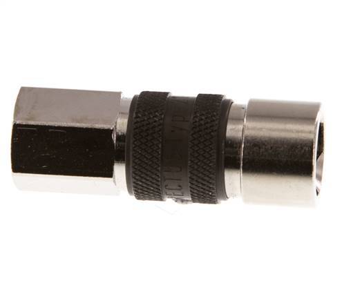 Nickel-plated Brass DN 5 Brown-Coded Air Coupling Socket G 1/8 inch Female
