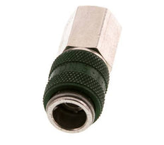 Nickel-plated Brass DN 5 Green Air Coupling Socket G 1/8 inch Female