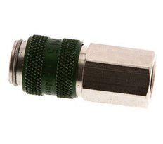 Nickel-plated Brass DN 5 Green Air Coupling Socket G 1/8 inch Female