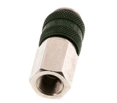 Nickel-plated Brass DN 5 Green Air Coupling Socket G 1/8 inch Female