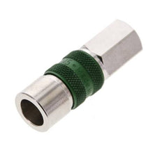 Nickel-plated Brass DN 5 Green-Coded Air Coupling Socket G 1/8 inch Female