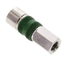 Nickel-plated Brass DN 5 Green-Coded Air Coupling Socket G 1/8 inch Female