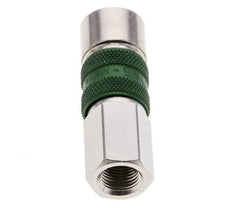 Nickel-plated Brass DN 5 Green-Coded Air Coupling Socket G 1/8 inch Female
