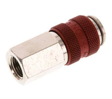 Nickel-plated Brass DN 5 Red Air Coupling Socket G 1/8 inch Female