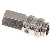 Nickel-plated Brass DN 5 Air Coupling Socket G 1/8 inch Female Double Shut-Off