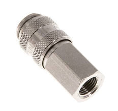 Nickel-plated Brass DN 5 Air Coupling Socket G 1/8 inch Female Double Shut-Off