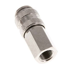Nickel-plated Brass DN 5 Air Coupling Socket G 1/8 inch Female Double Shut-Off