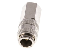 Nickel-plated Brass DN 5 Air Coupling Socket G 1/8 inch Female Double Shut-Off