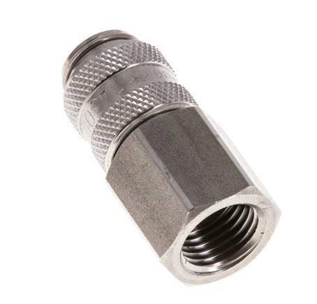 Stainless steel DN 5 Air Coupling Socket G 1/4 inch Female