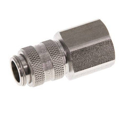 Stainless steel DN 5 Air Coupling Socket G 3/8 inch Female Double Shut-Off