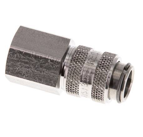 Stainless Steel 316L DN 5 Air Coupling Socket G 1/4 inch Female
