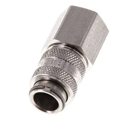 Stainless Steel 316L DN 5 Air Coupling Socket G 1/4 inch Female