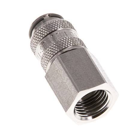 Stainless Steel 316L DN 5 Air Coupling Socket G 1/4 inch Female