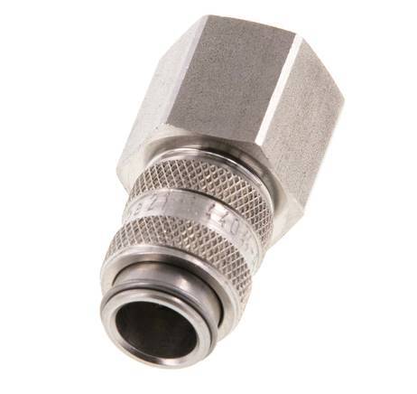 Stainless Steel 316L DN 5 Air Coupling Socket G 3/8 inch Female