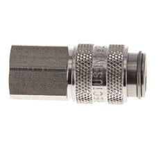 Stainless Steel 316L DN 5 Air Coupling Socket G 1/8 inch Female Double Shut-Off