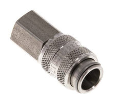 Stainless Steel 316L DN 5 Air Coupling Socket G 1/8 inch Female Double Shut-Off