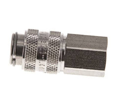 Stainless Steel 316L DN 5 Air Coupling Socket G 1/8 inch Female Double Shut-Off