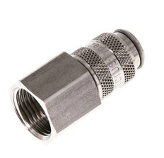 Stainless Steel 316L DN 5 Air Coupling Socket G 3/8 inch Female Double Shut-Off