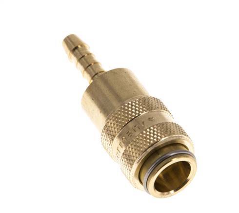 Brass DN 5 Air Coupling Socket 4 mm Hose Pillar