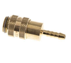 Brass DN 5 Air Coupling Socket 4 mm Hose Pillar