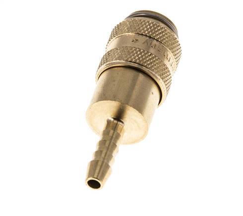 Brass DN 5 Air Coupling Socket 4 mm Hose Pillar