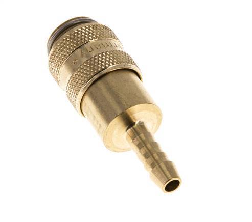 Brass DN 5 Air Coupling Socket 5 mm Hose Pillar