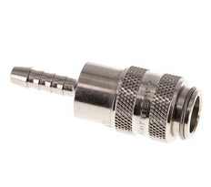 Nickel-plated Brass DN 5 Air Coupling Socket 4 mm Hose Pillar