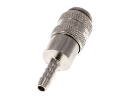 Nickel-plated Brass DN 5 Air Coupling Socket 6 mm Hose Pillar
