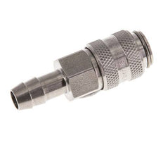 Stainless steel DN 5 Air Coupling Socket 8 mm Hose Pillar