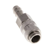 Stainless steel DN 5 Air Coupling Socket 8 mm Hose Pillar