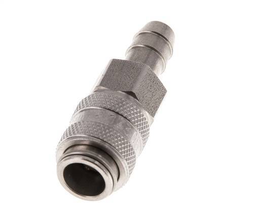 Stainless steel DN 5 Air Coupling Socket 8 mm Hose Pillar