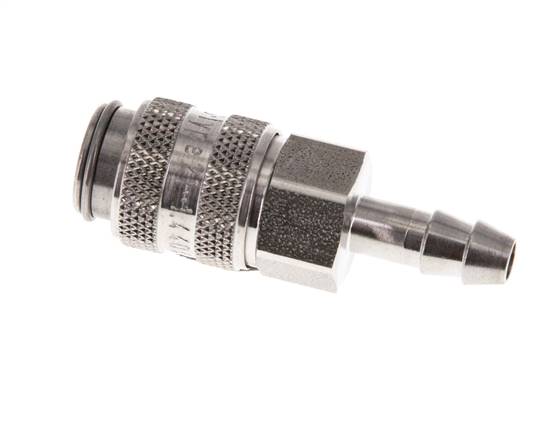 Stainless Steel 316L DN 5 Air Coupling Socket 4 mm Hose Pillar