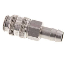 Stainless Steel 316L DN 5 Air Coupling Socket 9 mm Hose Pillar