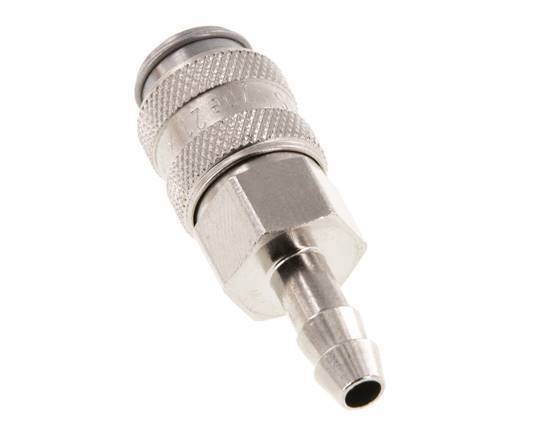 Hardened steel DN 5 Air Coupling Socket 6 mm Hose Pillar