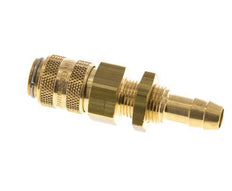 Brass DN 5 Air Coupling Socket 8 mm Hose Pillar Bulkhead