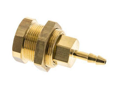 Brass DN 5 Air Coupling Socket 4 mm Hose Pillar Bulkhead Pull-Off Double Shut-Off