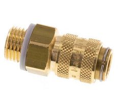 Brass DN 5 Air Coupling Socket G 1/4 inch Male