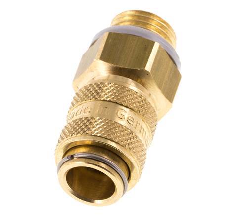 Brass DN 5 Air Coupling Socket G 1/4 inch Male